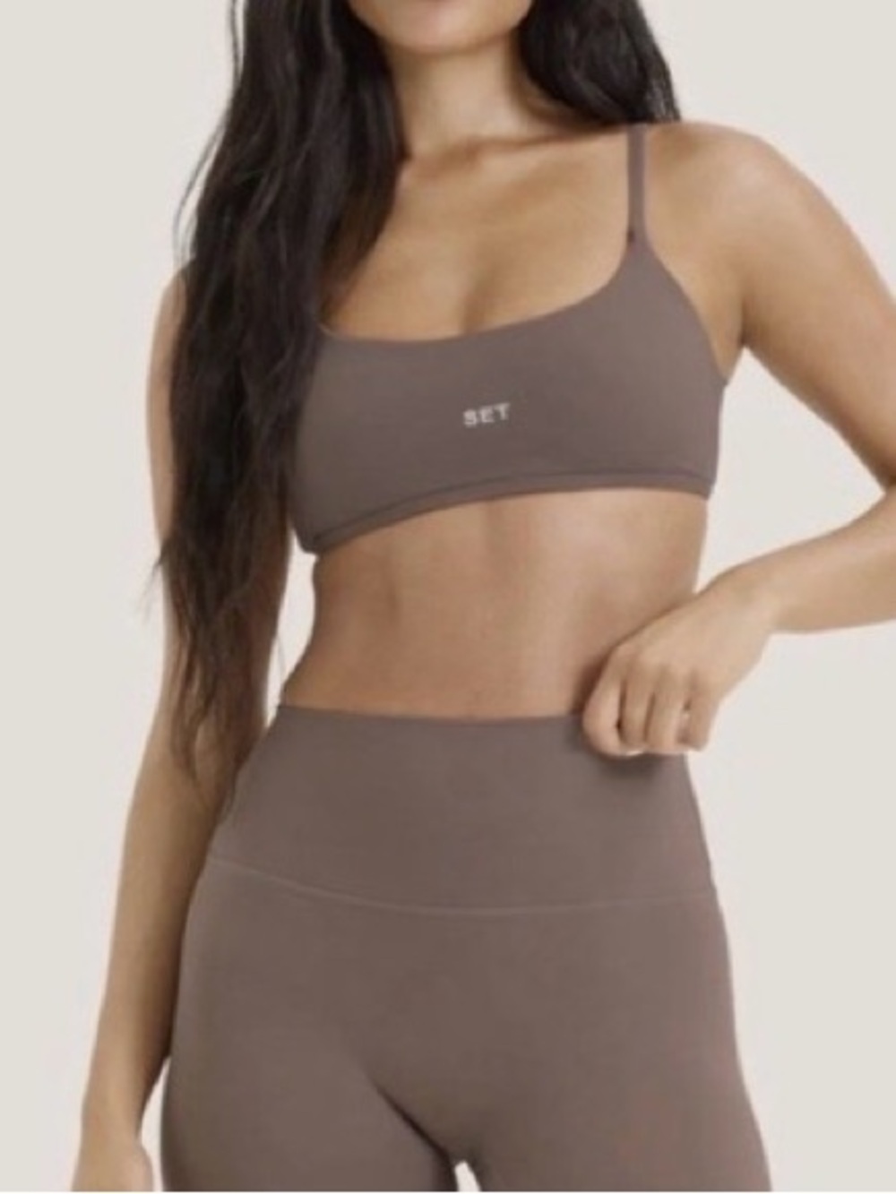 SET Active AIRLUXE BREATHE Legging & Base Bra in Canoe